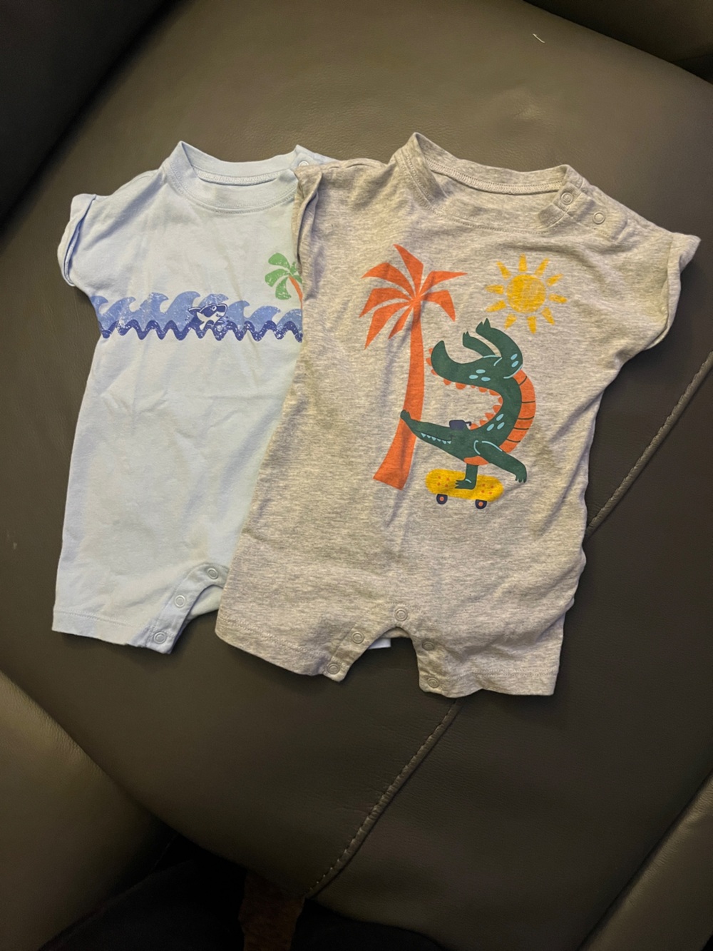Two pack wonder nation baby one pieces for summer